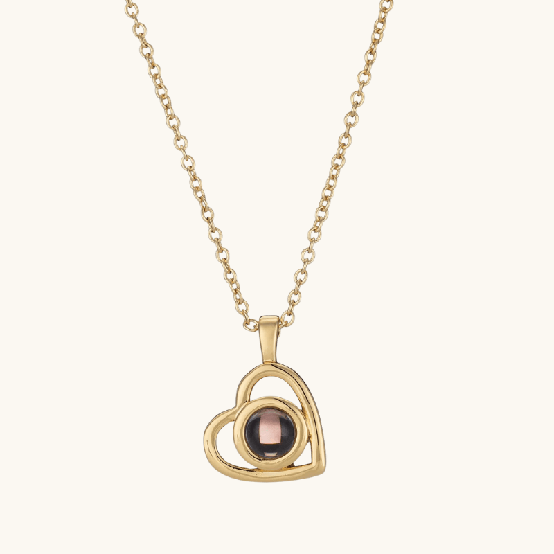 Personalized Heart Photo Necklace
