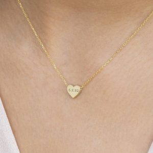 golden heart necklace