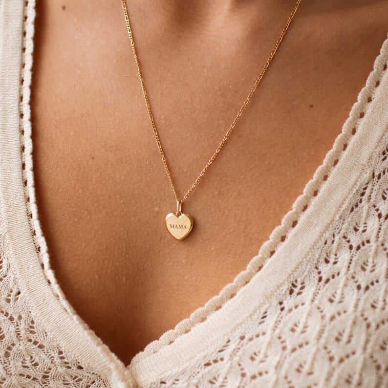 heart necklace gold