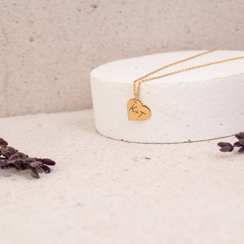 heart necklaces gold