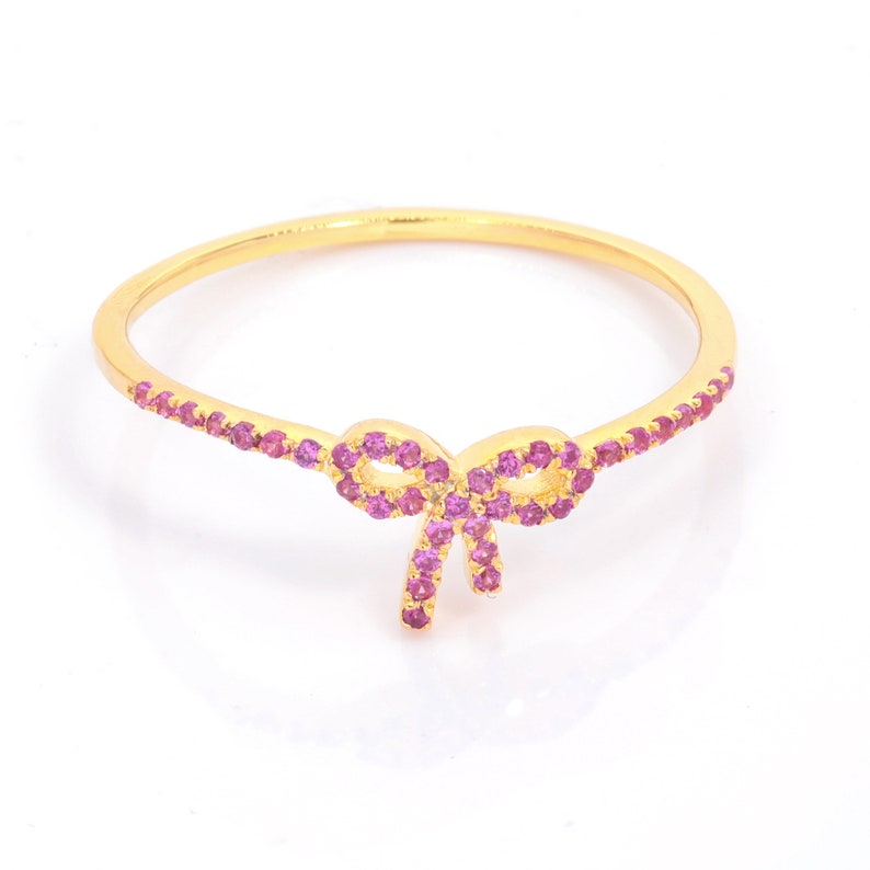 pink bow ring