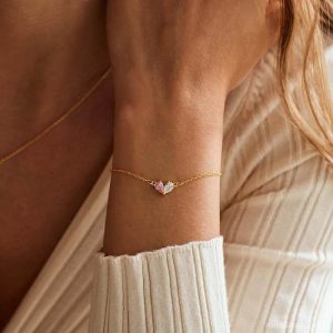 Two Birthstone Bracelet By Peacevery