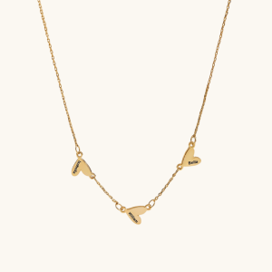 14k gold heart necklace