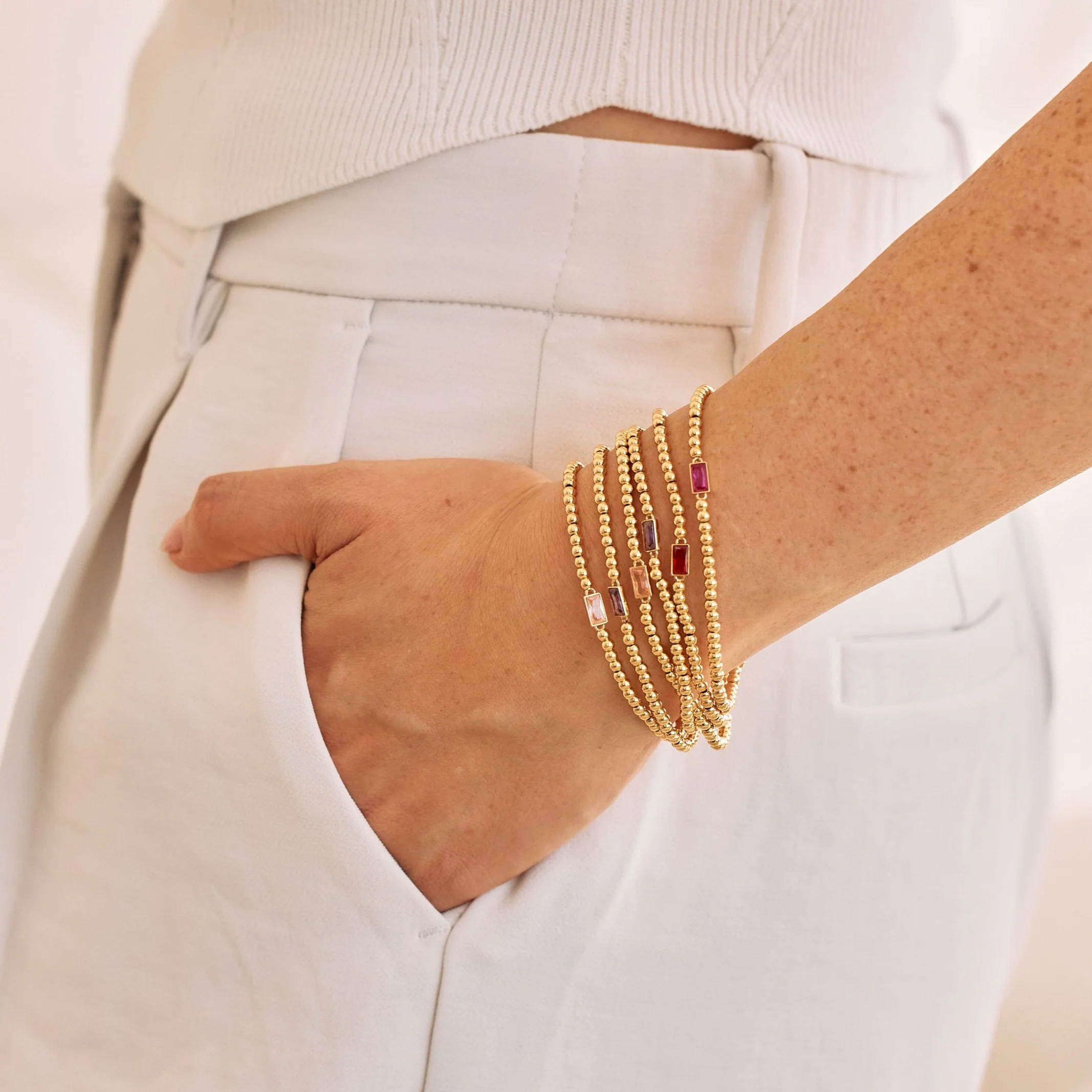 beaded bracelets set