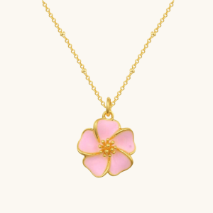flower pendant necklace