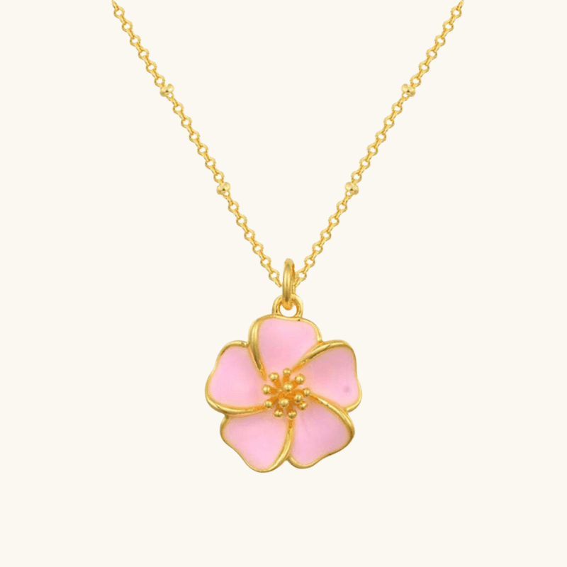 flower pendant necklace