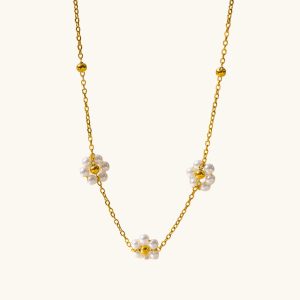 pearl flower necklace
