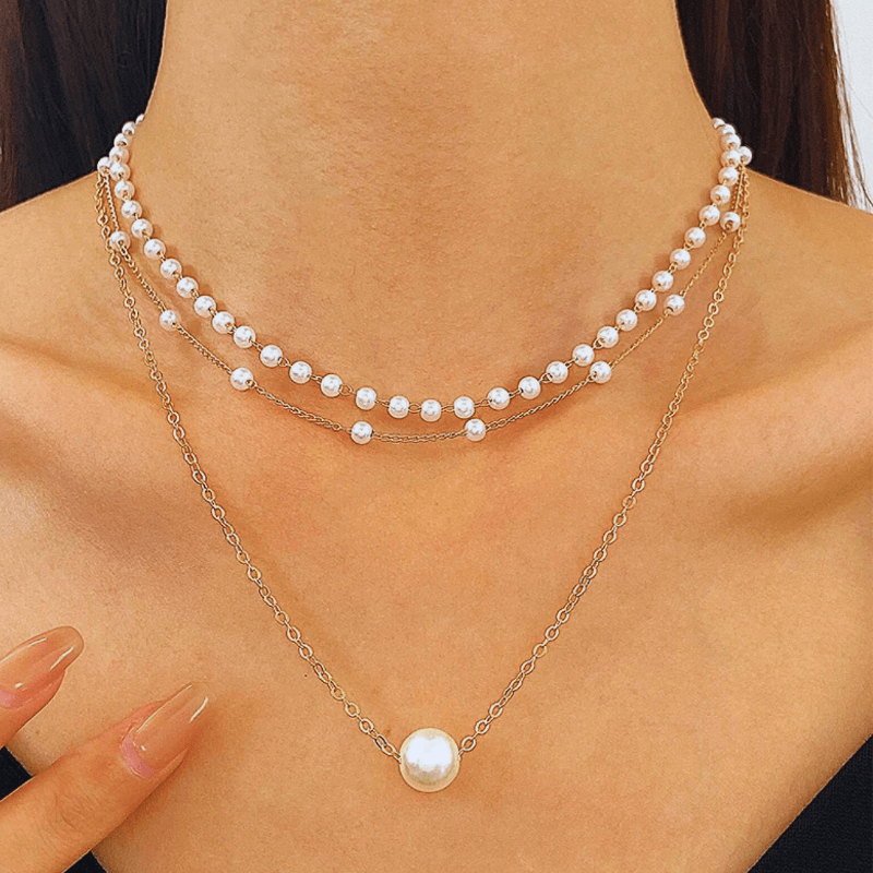 pearl layering necklace