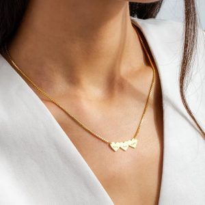 personalized heart name necklace