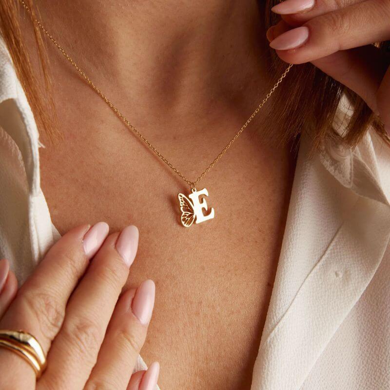 butterfly dainty necklace