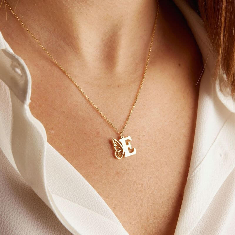 butterfly necklace charms