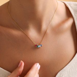 Heart Birthstone Necklace