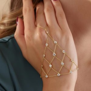 Crystal Lattice Hand Chain